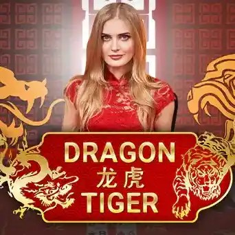 Official Live Dealer logo: Dragon Tiger by Evolution at Oscarspin