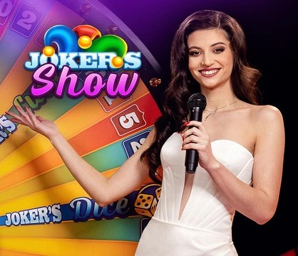 Joker’s Show logo – Live Dealer by Skywind Group at Oscarspin